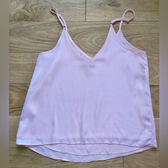 Blush Flowy Spaghetti Strap Tank Top - Picture 2 of 4